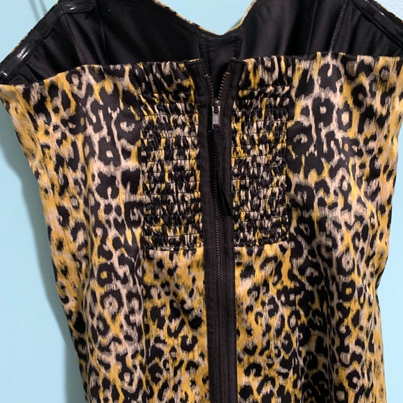 Guess Leopard Print Form Fitted Dress - Picture 4 of 11